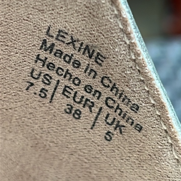 Mix No. 6 CYM Silver Metallic Faux Leather Sandals Block glitter Heels Women 7.5 - Picture 12 of 13